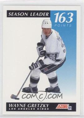 1991-92 Score Canadian - [Base] #296 - Season Leader - Wayne Gretzky