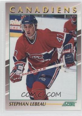 1991-92 Score Young Superstars - [Base] #7 - Stephan Lebeau