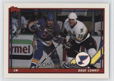 1991-92 Topps - [Base] #180 - Dave Lowry