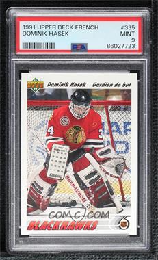 1991-92 Upper Deck - [Base] - French #335 - Dominik Hasek [PSA 9 MINT]