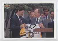 Mario Lemieux, George H.W. Bush