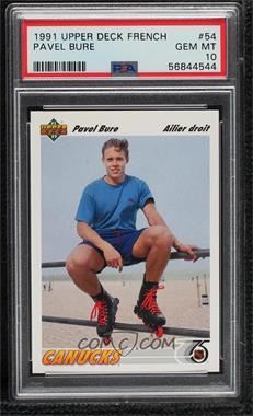 1991-92 Upper Deck - [Base] - French #54 - Pavel Bure [PSA 10 GEM MT]