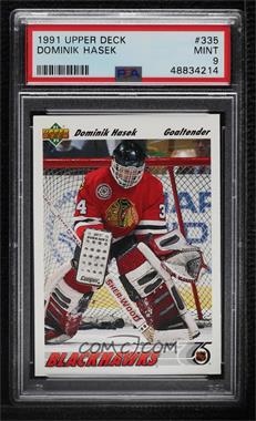 1991-92 Upper Deck - [Base] #335 - Dominik Hasek [PSA 9 MINT]