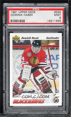 1991-92 Upper Deck - [Base] #335 - Dominik Hasek [PSA 9 MINT]