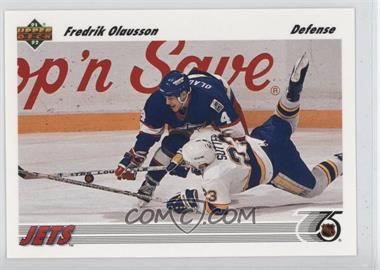 1991-92 Upper Deck - [Base] #383 - Fredrik Olausson