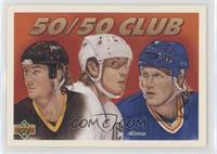 Mario Lemieux, Wayne Gretzky, Brett Hull