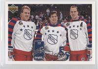 Checklist - Brian Leetch, Mike Richter, Mark Messier