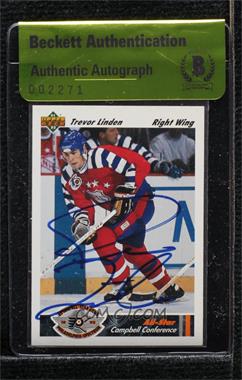 1991-92 Upper Deck - [Base] #628 - Trevor Linden [BAS Authentic]