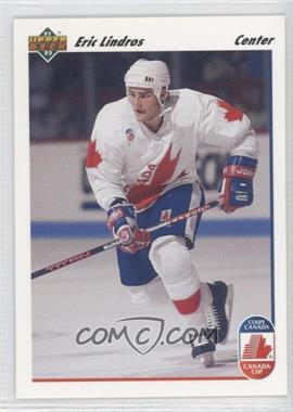 1991-92 Upper Deck - [Base] #9 - Eric Lindros (Wayne Gretzky Pictured on Back)