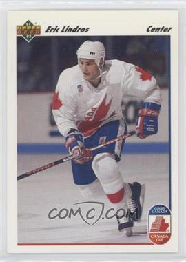 1991-92 Upper Deck - [Base] #9 - Eric Lindros (Wayne Gretzky Pictured on Back)