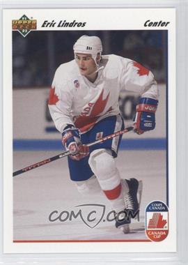 1991-92 Upper Deck - [Base] #9 - Eric Lindros (Wayne Gretzky Pictured on Back)