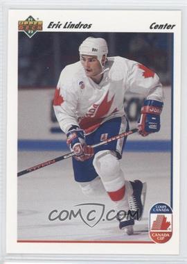 1991-92 Upper Deck - [Base] #9 - Eric Lindros (Wayne Gretzky Pictured on Back)