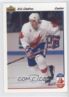 1991-92 Upper Deck - [Base] #9 - Eric Lindros (Wayne Gretzky Pictured on Back)