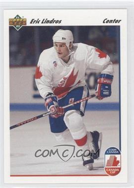 1991-92 Upper Deck - [Base] #9 - Eric Lindros (Wayne Gretzky Pictured on Back)