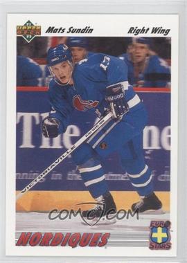 1991-92 Upper Deck - Euro-Stars #E13 - Mats Sundin