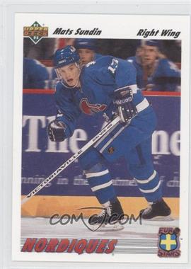 1991-92 Upper Deck - Euro-Stars #E13 - Mats Sundin