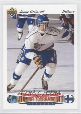 1991-92 Upper Deck Czech World Junior Tournament - [Base] #35 - Janne Gronvall