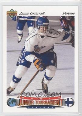 1991-92 Upper Deck Czech World Junior Tournament - [Base] #35 - Janne Gronvall