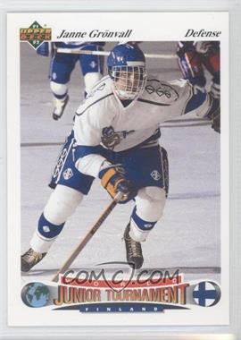 1991-92 Upper Deck Czech World Junior Tournament - [Base] #35 - Janne Gronvall