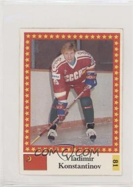 1991 Semic Hockey World Championship Stickers - [Base] - Blank Back #81 - Vladimir Konstantinov