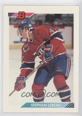 1992-93 Bowman - [Base] #346 - Stephan Lebeau