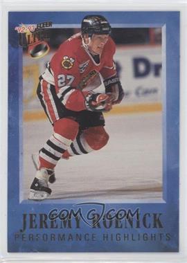 1992-93 Fleer Ultra - Jeremy Roenick Performance Highlights #5 - Jeremy Roenick