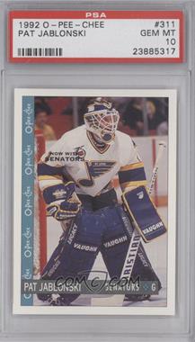 1992-93 O-Pee-Chee - [Base] #311 - Pat Jablonski [PSA 10 GEM MT]