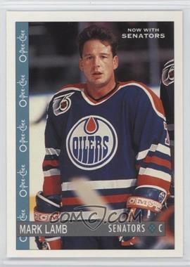 1992-93 O-Pee-Chee - [Base] #322 - Mark Lamb