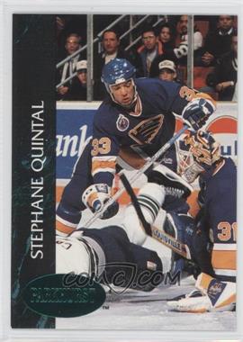 1992-93 Parkhurst - [Base] - Emerald Ice #384 - Stephane Quintal