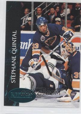 1992-93 Parkhurst - [Base] - Emerald Ice #384 - Stephane Quintal