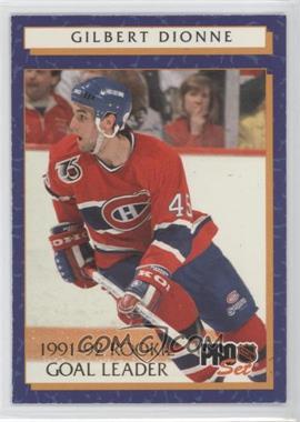 1992-93 Pro Set - Rookie Goal Leader #6 - Gilbert Dionne