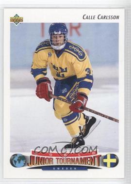 1992-93 Upper Deck - [Base] #228 - Calle Carlsson