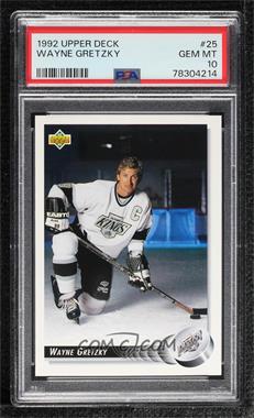 1992-93 Upper Deck - [Base] #25 - Wayne Gretzky (Posed with Daughter Paulina on Back) [PSA 10 GEM MT]