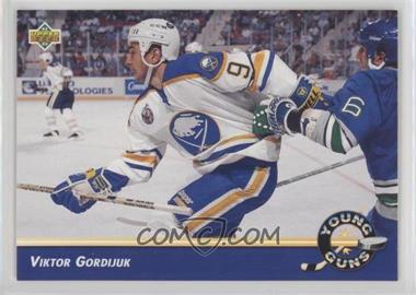 1992-93 Upper Deck - [Base] #579 - Young Guns - Viktor Gordijuk