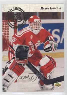 1992-93 Upper Deck - [Base] #585 - World Juniors Championships - Manny Legace