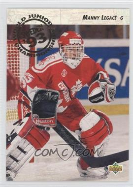 1992-93 Upper Deck - [Base] #585 - World Juniors Championships - Manny Legace