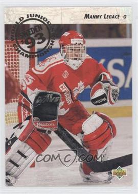 1992-93 Upper Deck - [Base] #585 - World Juniors Championships - Manny Legace