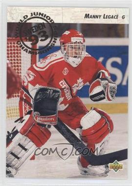 1992-93 Upper Deck - [Base] #585 - World Juniors Championships - Manny Legace