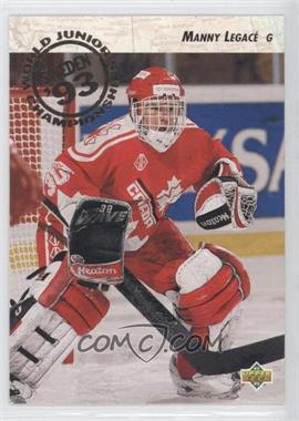 1992-93 Upper Deck - [Base] #585 - World Juniors Championships - Manny Legace