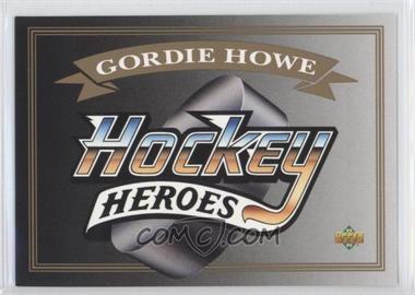 1992-93 Upper Deck - Hockey Heroes Gordie Howe #HEAD - Header Card