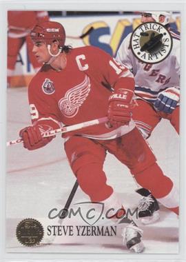 1993-94 Leaf - Hat Trick Artists #10 - Steve Yzerman