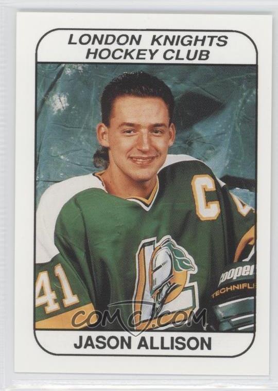 1993 94 London Knights Base 41 Jason Allison 1993 94 London Knights Base 41 Jason Allison