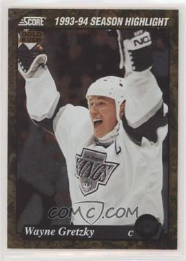 1993-94 Score - [Base] - American Gold Rush #662 - Wayne Gretzky