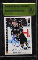 Rick Tocchet [BAS Beckett Auth Sticker]