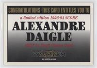 Alexandre Daigle Redemption