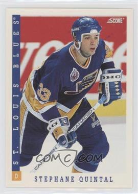 1993-94 Score - [Base] - Canadian #412 - Stephane Quintal