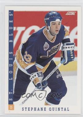 1993-94 Score - [Base] - Canadian #412 - Stephane Quintal
