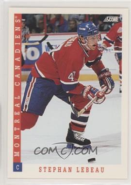 1993-94 Score - [Base] - Canadian #72 - Stephan Lebeau