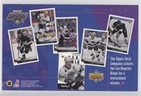 Wayne Gretzky, Tomas Sandstrom, Kelly Hrudey, Darryl Sydor, Alexei Zhitnik, Luc…