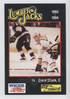 1993-94 WKNR/Rust Terminator Cleveland Lumber Jacks - [Base] #12 - Grant Block